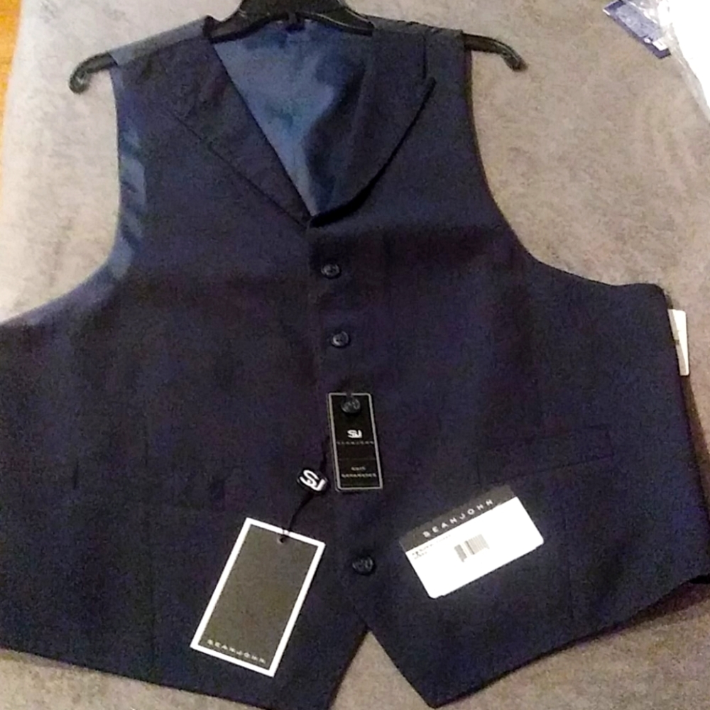 Sean John, dress vest Navy size L